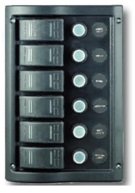Schalttafel 12V mit 6 Schaltern / 24 Schaltsymbolen
