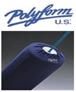 Fenderschutz von Polyform aus Polyester blau weich