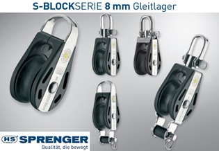 HS Sprenger 8mm S-Block Serie Gleitlager