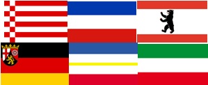 Bundesländerflaggen 600x900mm