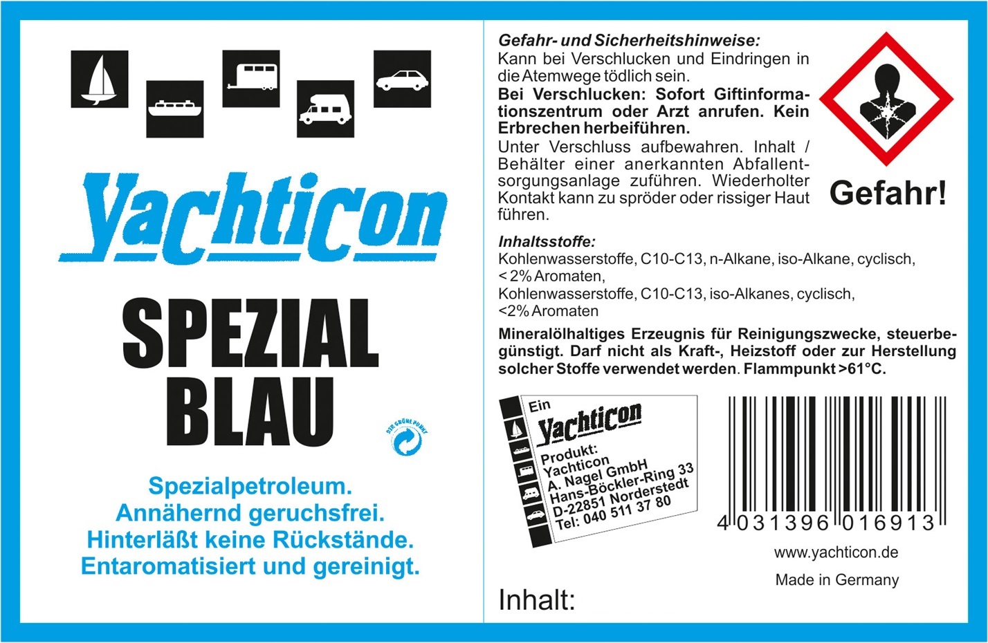 yachticon spezial blau