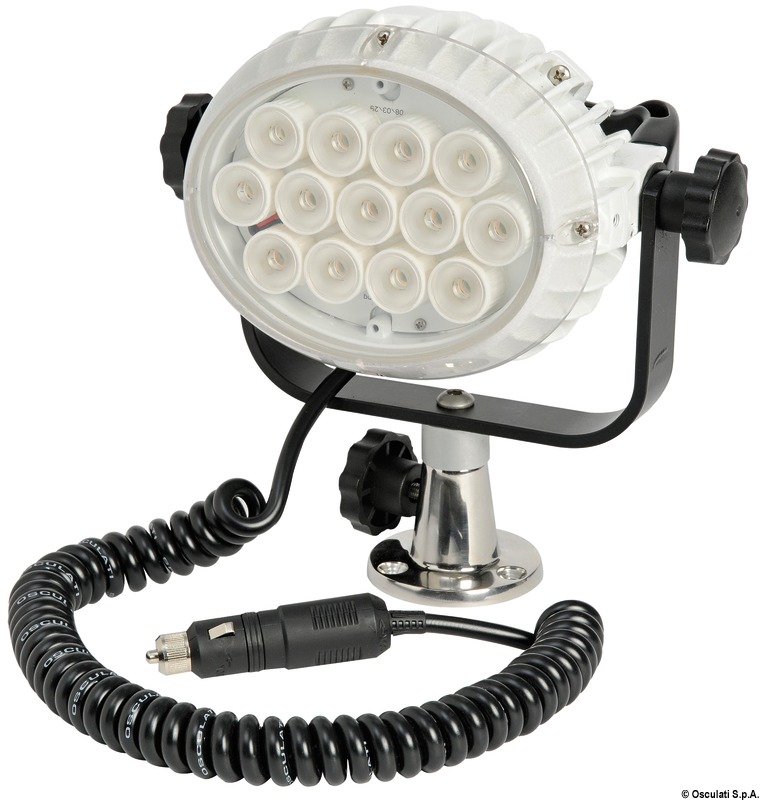 Moonlight LED-Suchscheinwerfer, schwenkbar 12/24V - Osculati 1321000