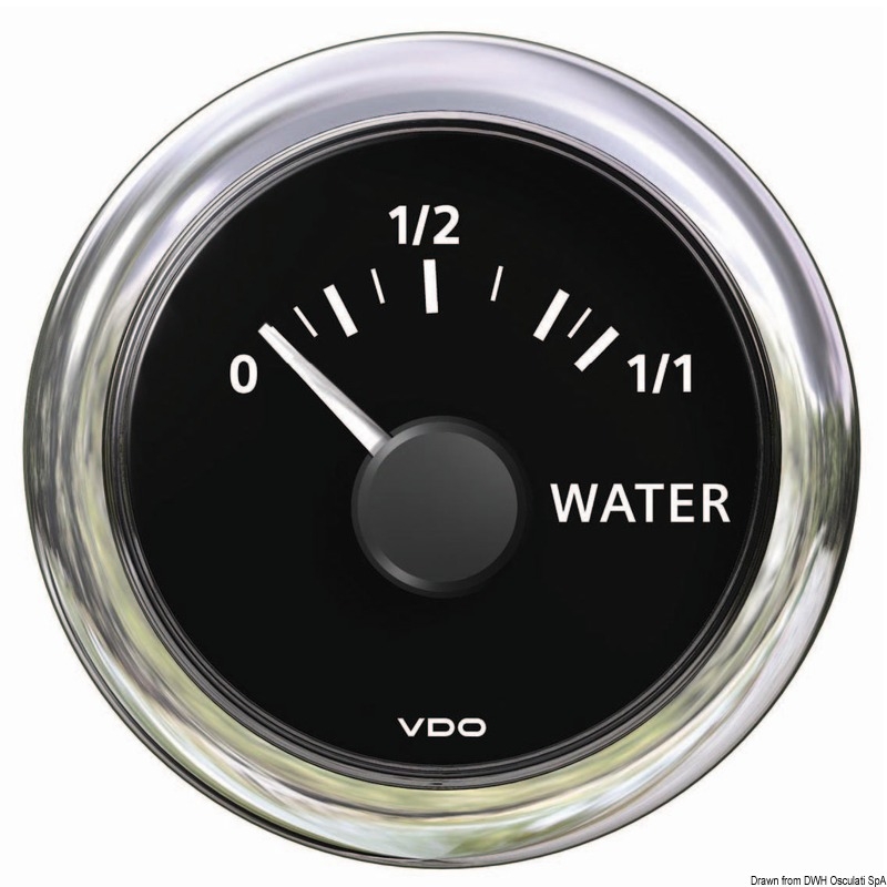Standanzeiger H2O Wasser 10/180 Ohm VDO ViewLine Farbe schwarz