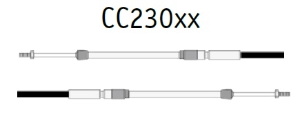 Teleflex Fernbedienzug CC230 Fu 20 Gaszug Schaltzug 610cm