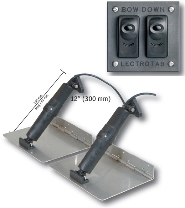 Trimmklappen System elektrisches mit Basis- Bedienpanel Fr Boote von 26 - 36 Fu ca. 8-11m