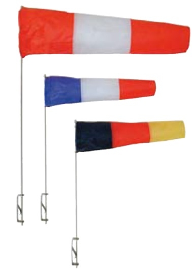 Windsack Flgel mit Seitenhalter und Tuch 60mm Farbe grn  rot  wei