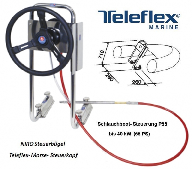 Steuerstand komplett mit Steuerung 19 Fu Teleflex