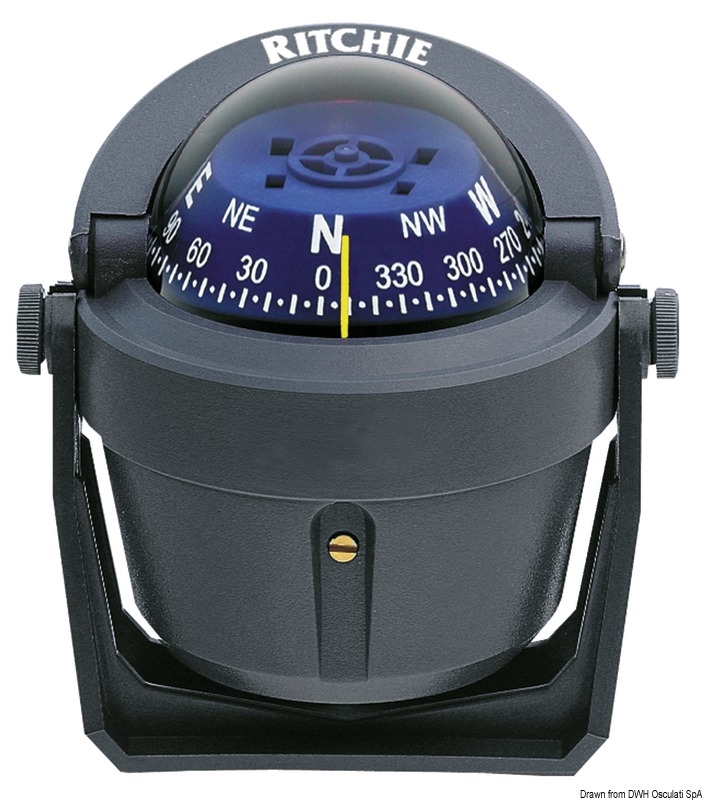 RITCHIE Kompass Explorer 2  3/4  70 mm Version m. Bgel grau blau