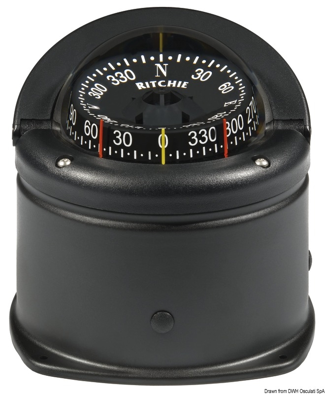 RITCHIE Kompass Helmsman 3  3/4 94 mm  schwarz schwarz
