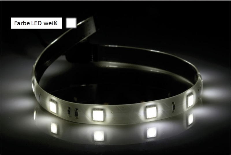 Beleuchtungstreife m. 12 SMD LEDs, wei