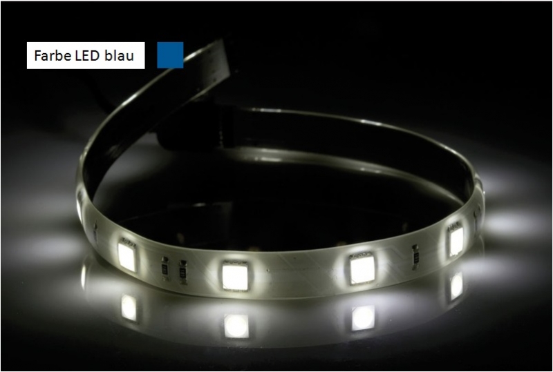 Beleuchtungstreife m. 15 SMD LEDs, blau