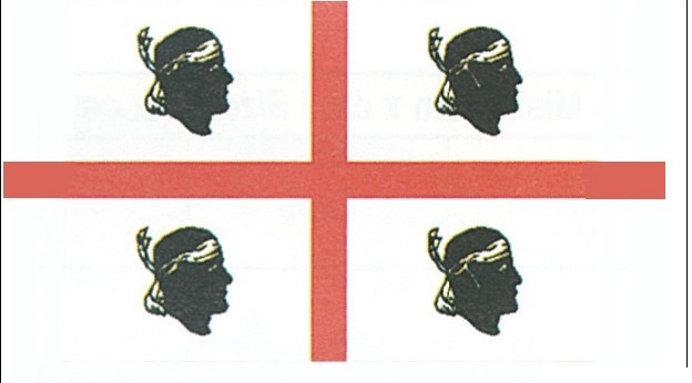 Lnderflaggen Schifffahrt Flagge Sardinien Mae 200 x 300mm