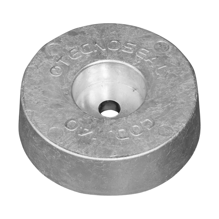 Rumpf und Heckanoden Disc anode for Stern Aluminium 1,10kg