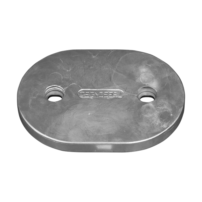 Anoden anschraubbar Plattenanoden Oval plate without insert 10kg Zink
