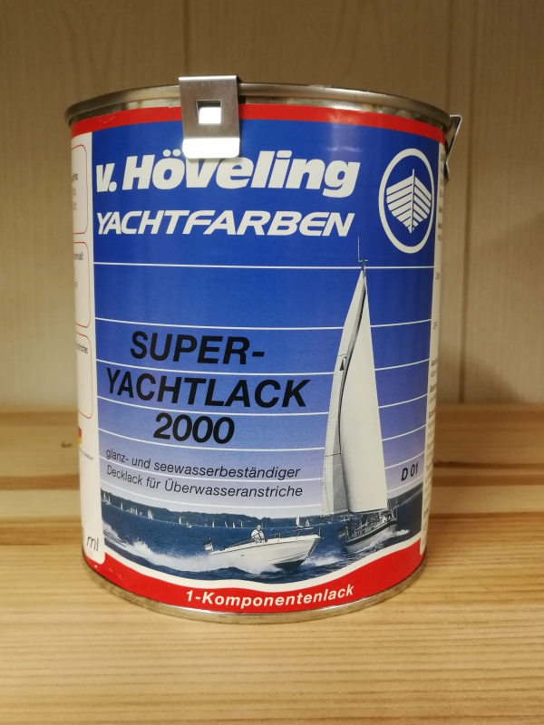 Hveling Super Yachtlack 2000 D01 RAL 3000 feuerrot 0,75l