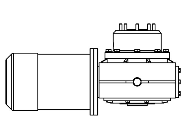 Motor und Getriebeeinheit V4 24V fr Ankerwinde V4 von Lewmar