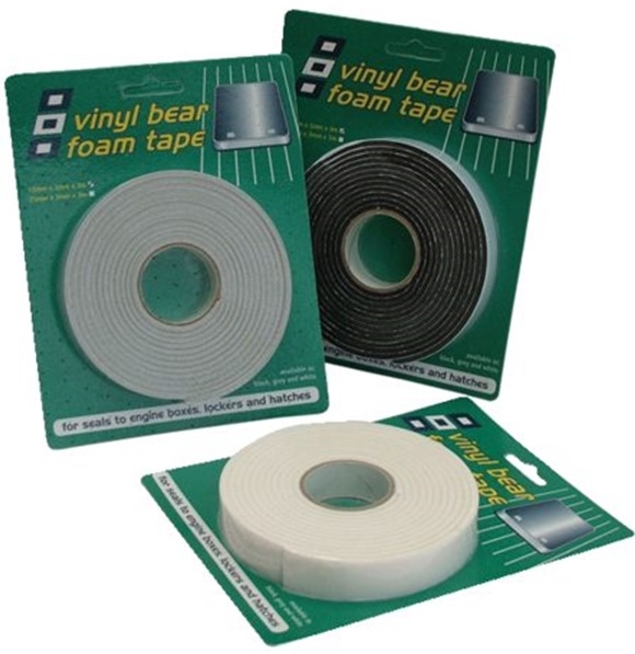 Vinyl Foam Tape zum Abdichten von Luken Strke 6mm Breite 25mm