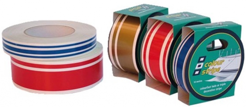 Colourstripe Wasserlinien Dekortape Zierstreifen Farbe blau Breite 19mm