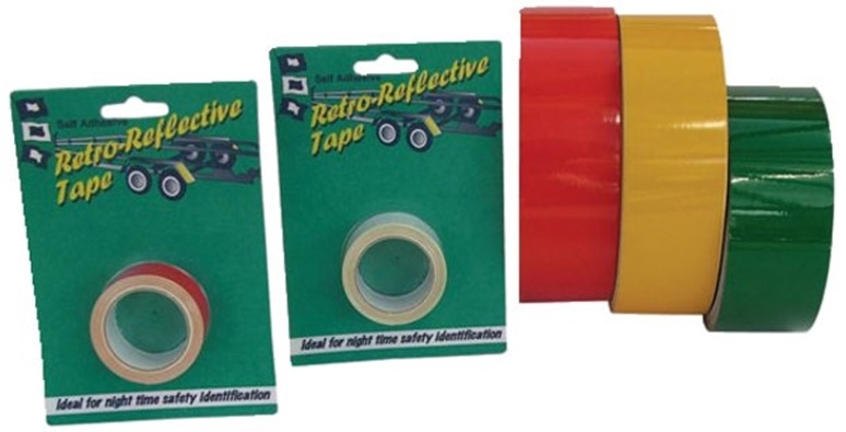 2 Retro Reflective Tape Farbe rot