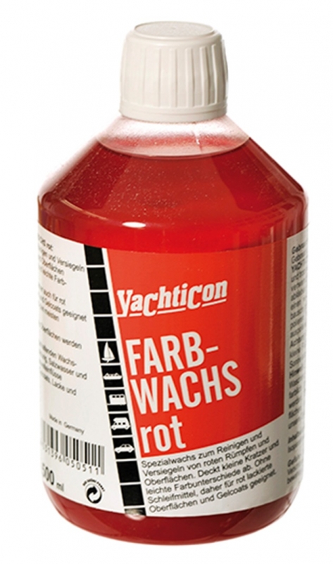 Yachticon Farbwachs rot 500 ml
