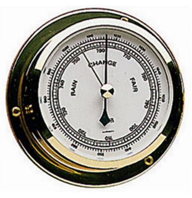 Barometer von Star vergoldet Gehuse 110x32 mm