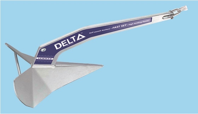 Delta Anker LEWMAR 4 kg, verzinkter Stahl