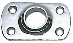Rechteckiger Relingsttzenhalter, rostfreier Edelstahl AISI 316, 90, fr Rohre mit 25mm