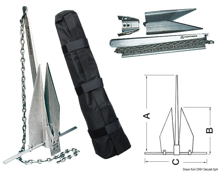 FORTRESS, zerlegbarer Faltanker 9,5kg