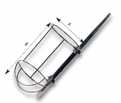 Allpa Niro Fenderkorb, Gerades Modell Für 1 Fender, A=320mm, B=585mm (Comet 6) main image 1
