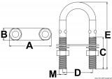 U Bolzen Lnge 90mm M6