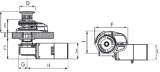 Ankerwinde Projekt X2 - 8 mm Ketten- Nuss ohne Spillkopf - 24V 1000 W
