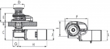 Ankerwinde Projekt X2 - 8 mm Ketten- Nuss ohne Spillkopf - 12V 700 W