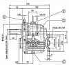 Bootswendegetriebe TECHNODRIVE TMC 40P Vorwrtsuntersetzung 1,45 bis 35PS Eingangswelle  45mm