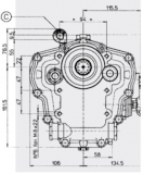 Bootswendegetriebe TECHNODRIVE TMC 60P Vorwrtsuntersetzung 2,45