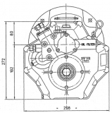 Bootswendegetriebe TMC 345 Untersetzung 2,47