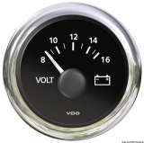 Voltmeter 8/16V VDO ViewLine Farbe schwarz