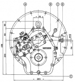 Bootswendegetriebe TECHNODRIVE TM 170 Untersetzung 2,50