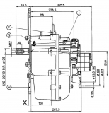 Bootswendegetriebe TECHNODRIVE TM 170 Untersetzung 2,94