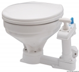 Manuelles WC Modell gro Toilettenbrille Holz wei lackiert