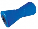 Mittlere Kielrolle mit Eisenkern  Lnge 200mm Bohrung 17mm Blau