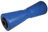 Mittlere Kielrolle mit Eisenkern  Lnge 286mm Bohrung 21mm Blau