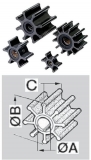 JABSCO Flgelrad Impeller Original-Art. Nr. 21414-0001, 21411-0001, 1411-0001 1414-0001