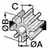 JABSCO Flgelrad Impeller Original-Art. Nr. 1414-0003