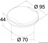 Classic Evo Duschbox, Nylon, wei -Schlauch 4 m Ausfhrung Deckel wei