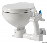 Manuelles WC Modell space saver Toilettenbrille Kunststoff wei
