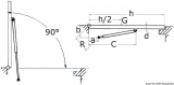 Gasdruckfeder aus AISI 316 rostfreiem Edelstahl Auge- Auge, 250 mm, bis 30 Kg