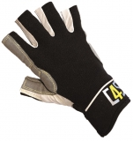 Racing Segelhandschuhe - 5 Finger geschnitten, schwarz Gre M