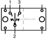 Taster 4 polig Glhbirnen wei 24V 15A Typ (ON)- OFF-(ON)