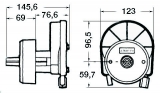 Rotationssteueranlage T 67 Ultraflex Rotech IV enthlt Steuerwerk T67, Montageplatte, M58 Kabel 12Fu