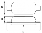 Rumpfanode Zink 0,6kg mit Anschweilasche